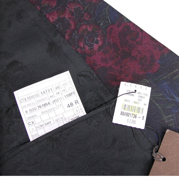 Gucci Men's Multi-Color Runway Sketch-Printed Flannel Dandy Jacket 296845 (G 50R - Picture 12 of 12